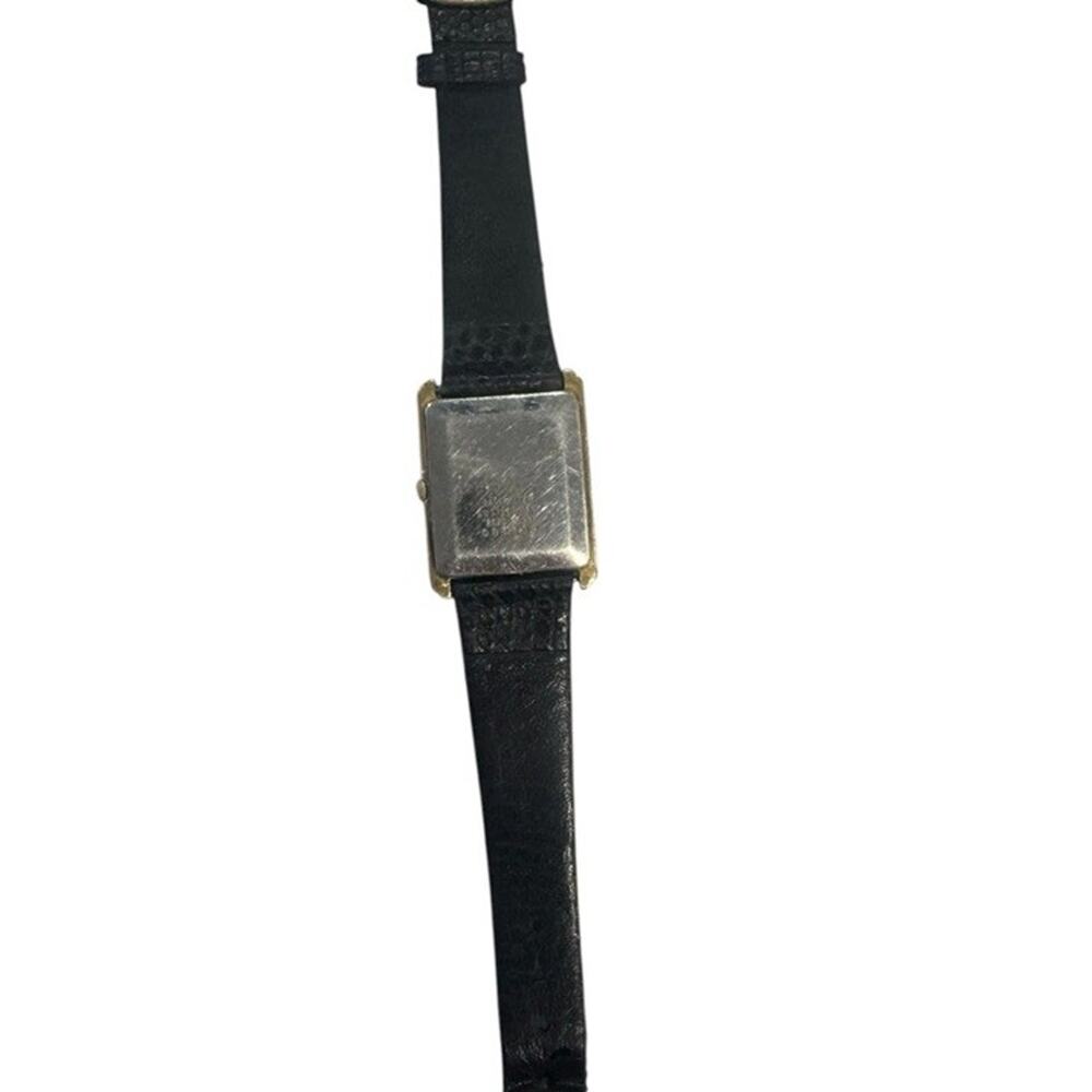 CCLASSIC SEIKO ROMAN NUMBER BLACK LEATHER STRAP LADIES WATCH * WORKING - Picture 7 of 10